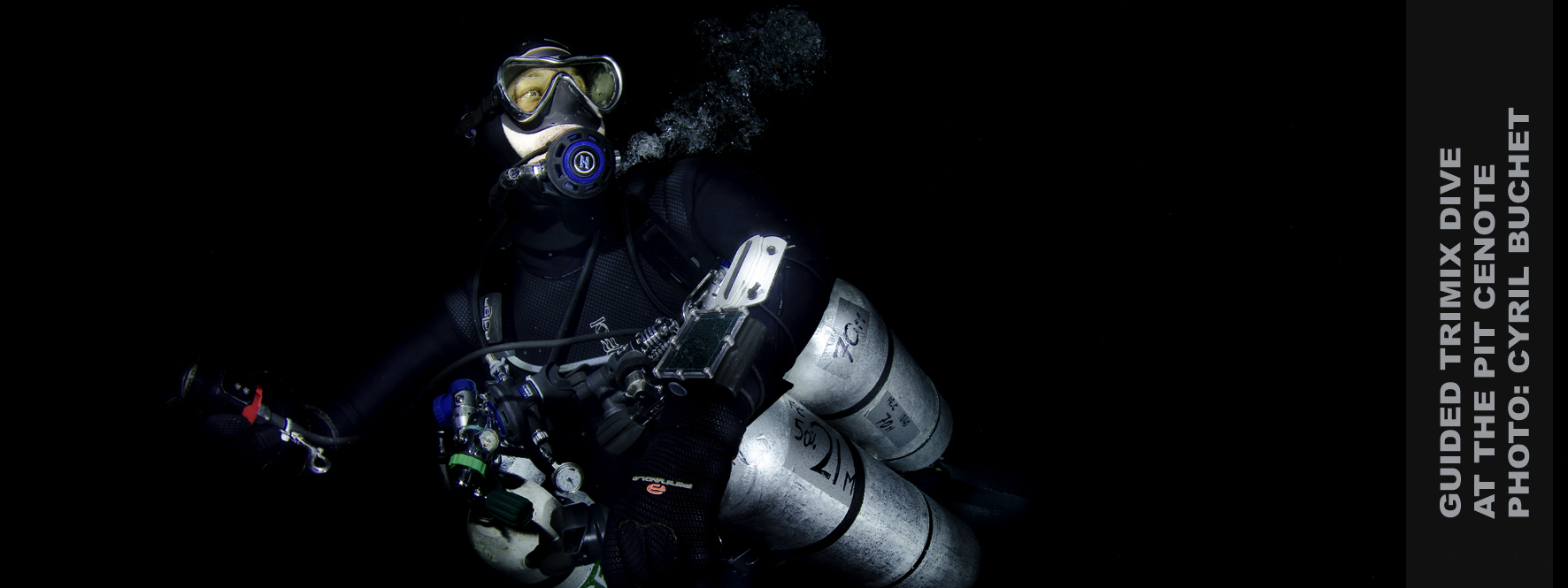 Techincal Diving Mexico, Technical Diving Center Mexico, Trimix Diving Mexico, Vincent, Cenote the Pit