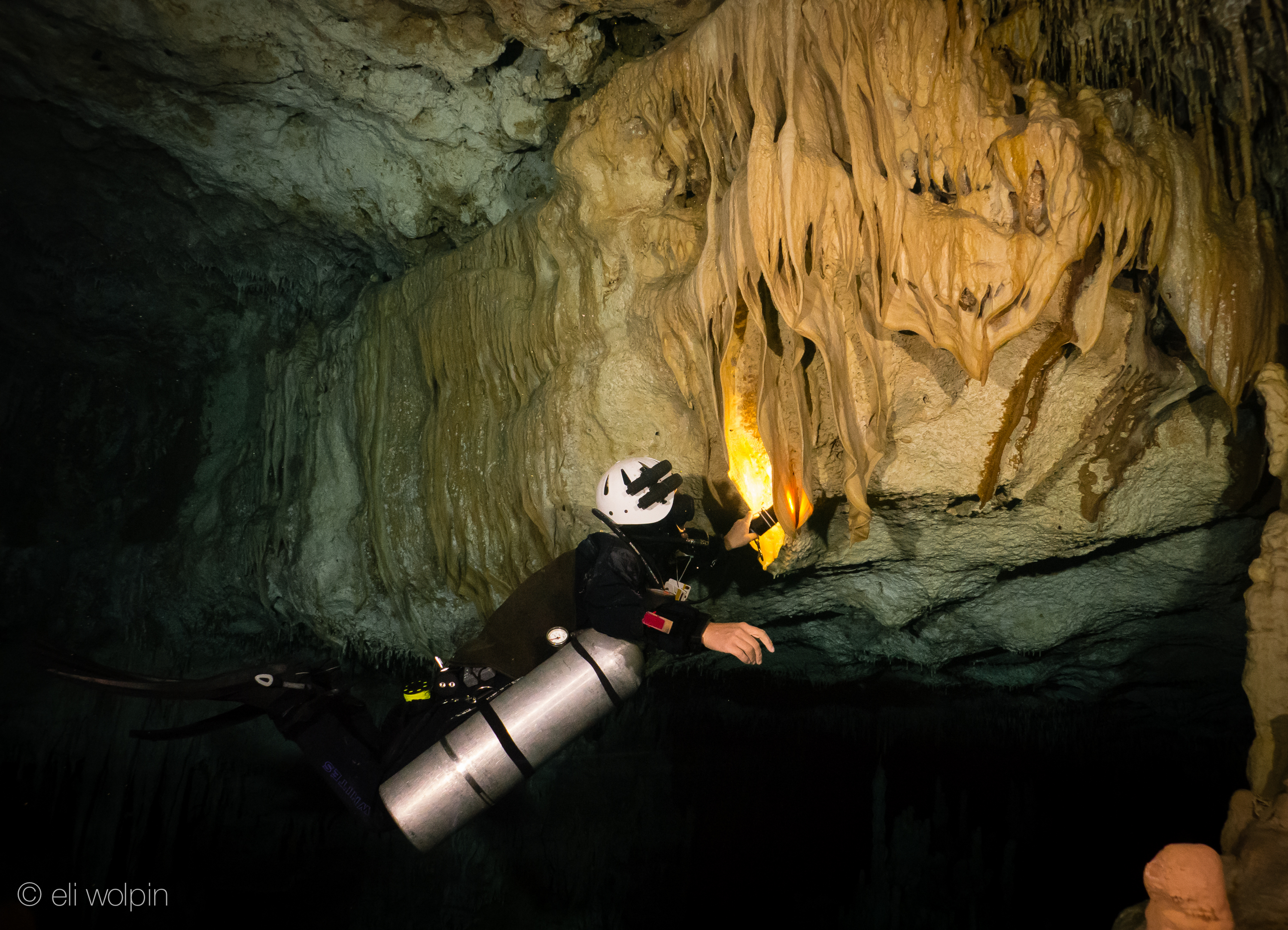 Bacon Cave Formation, Cenote Lion, Cave Diving Mexico, Cave Diving Akumal, Cave Diving Shop