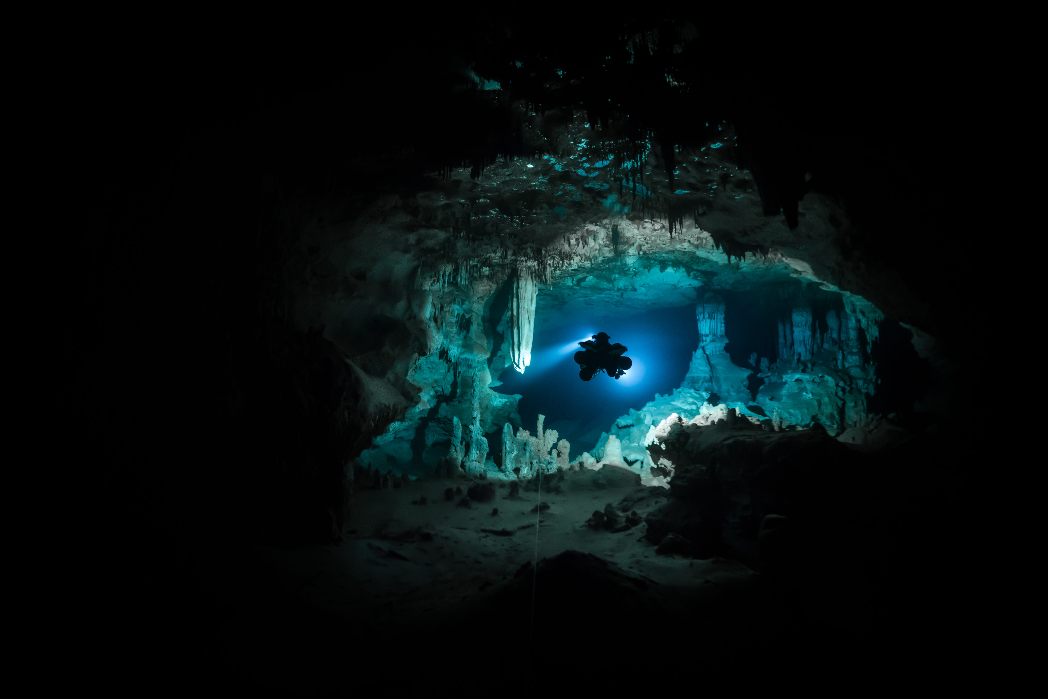 Marcelin Nebenhaus, Cave Diving Marcelin, Marcelin Side Mount Diving, Under the Jungle, Mexico Cave Diving