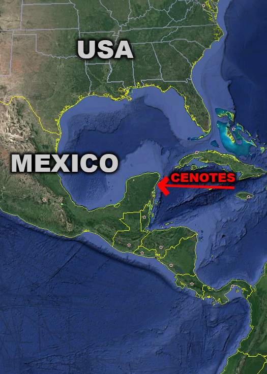 Under the Jungle, Where Are Cenotes, Cenote Location, Mexico Cenotes Location, Cavern Diving Mexico Location